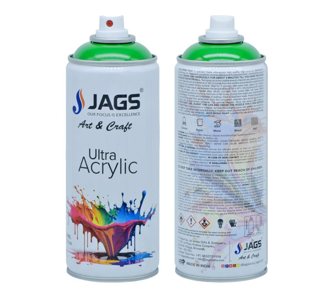 Jags Spray Ultra Acrylic 400ml Pure Green 6037 J400M6037