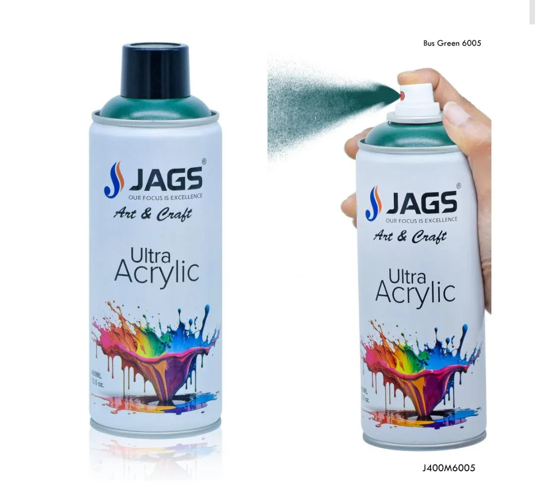 Jags Spray Ultra Acrylic 400ml Bus Green 6005 J400M6005