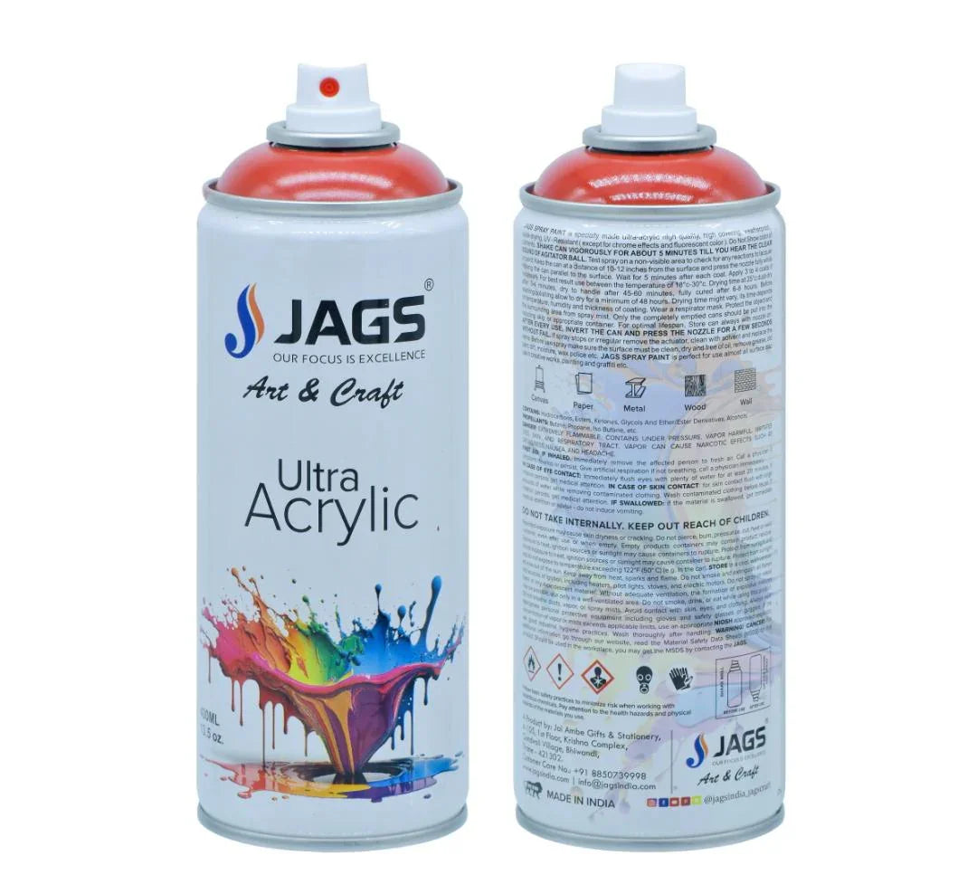 Jags Spray Ultra Acrylic 400ml Signal Red 3000 J400M3000