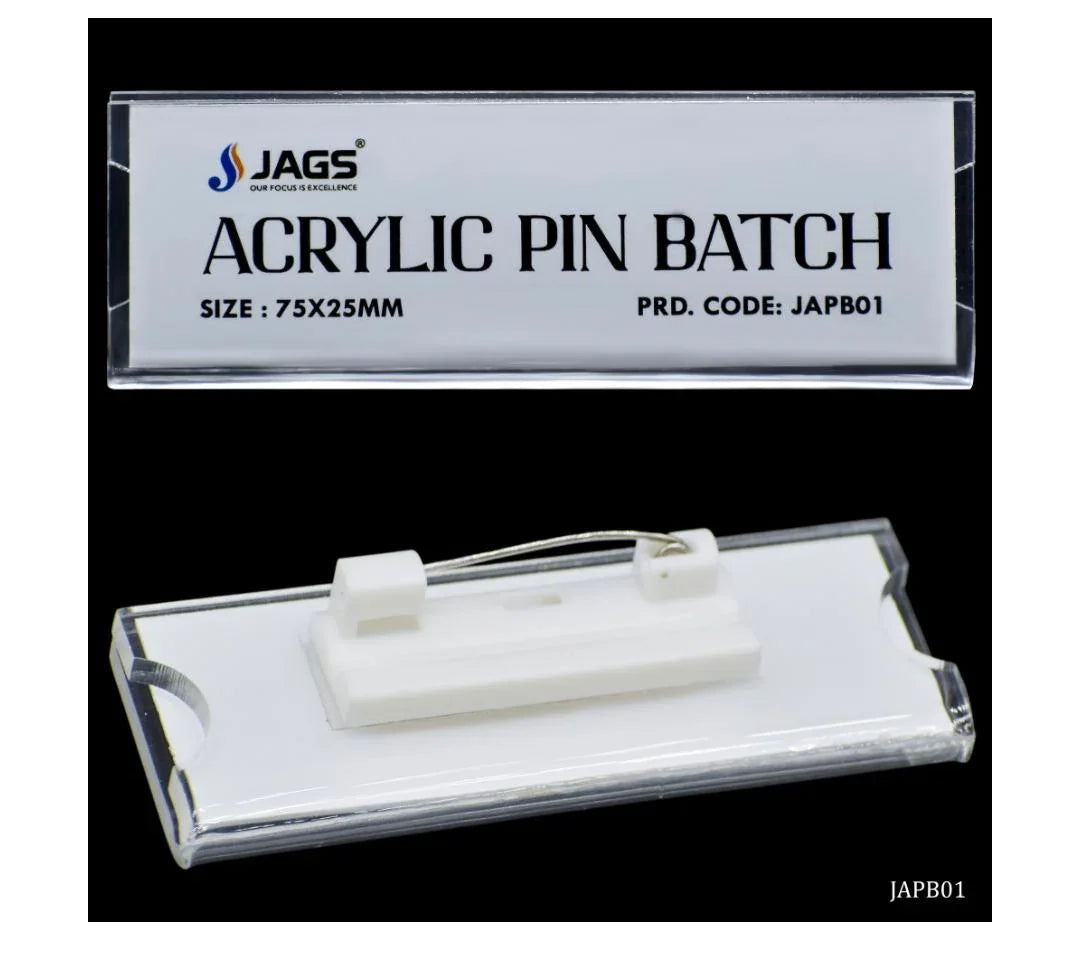 Jags Acrylic Pin Batch 75X25MM JAPB01