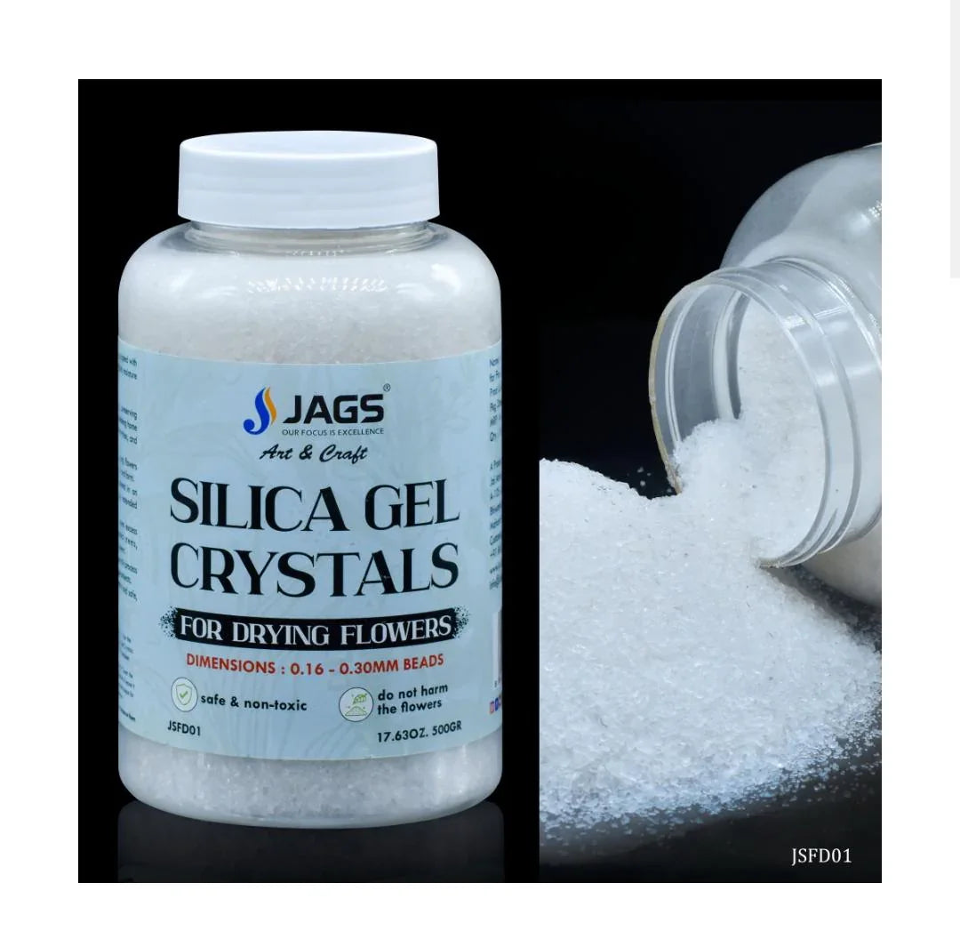 Jags Silica Flower Drying Gel 500Gms Aprox 1mm 16X30 JSFD01