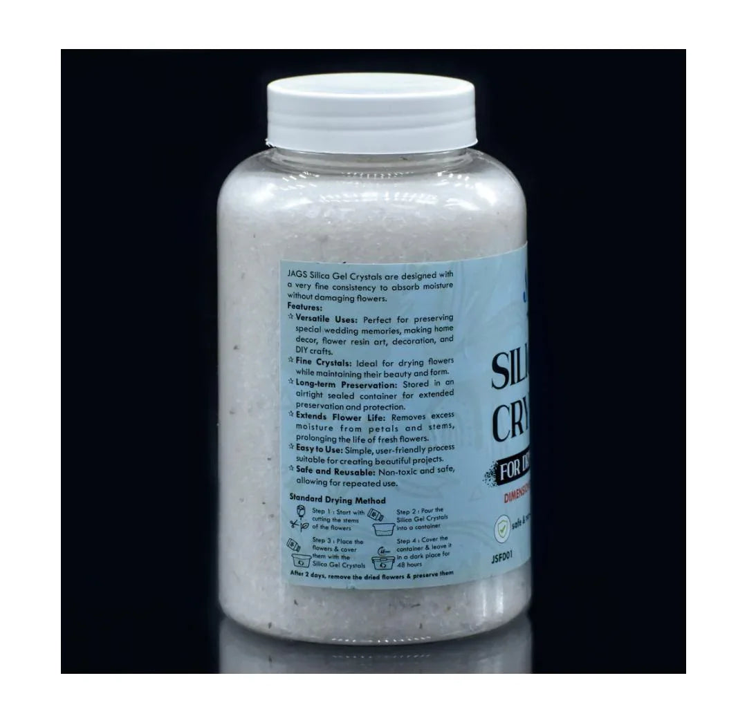 Jags Silica Flower Drying Gel 500Gms Aprox 1mm 16X30 JSFD01