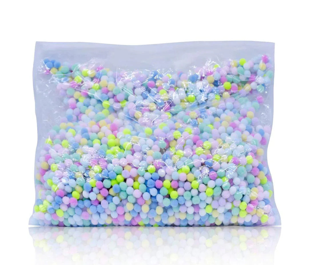 Craft Pom Pom Ball Pastel Colors 1CM 4000pcs DLGFC-14