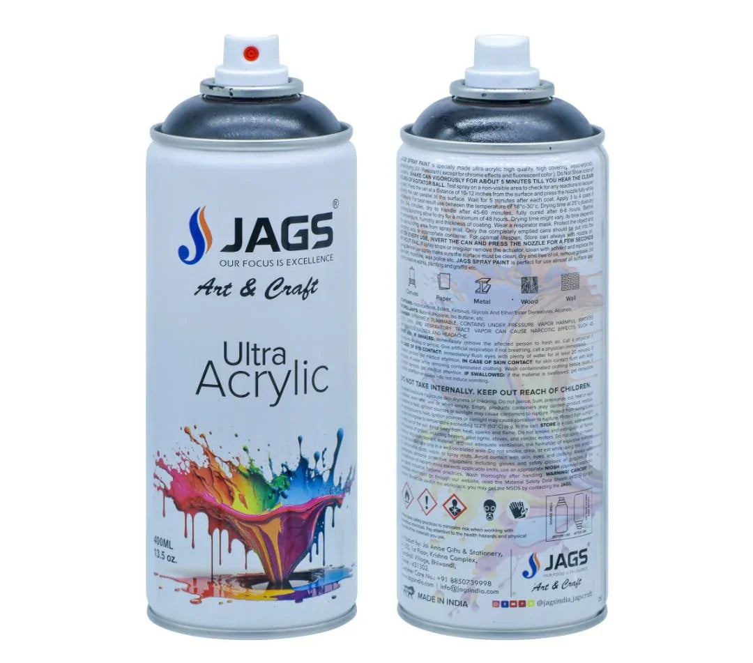Jags Spray Ultra Acrylic 400ml Black Glossy 701 J400M701