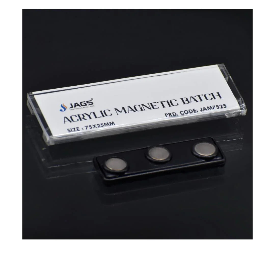 Jags Acrylic Magnetic Batch 75X25MM JAM7525