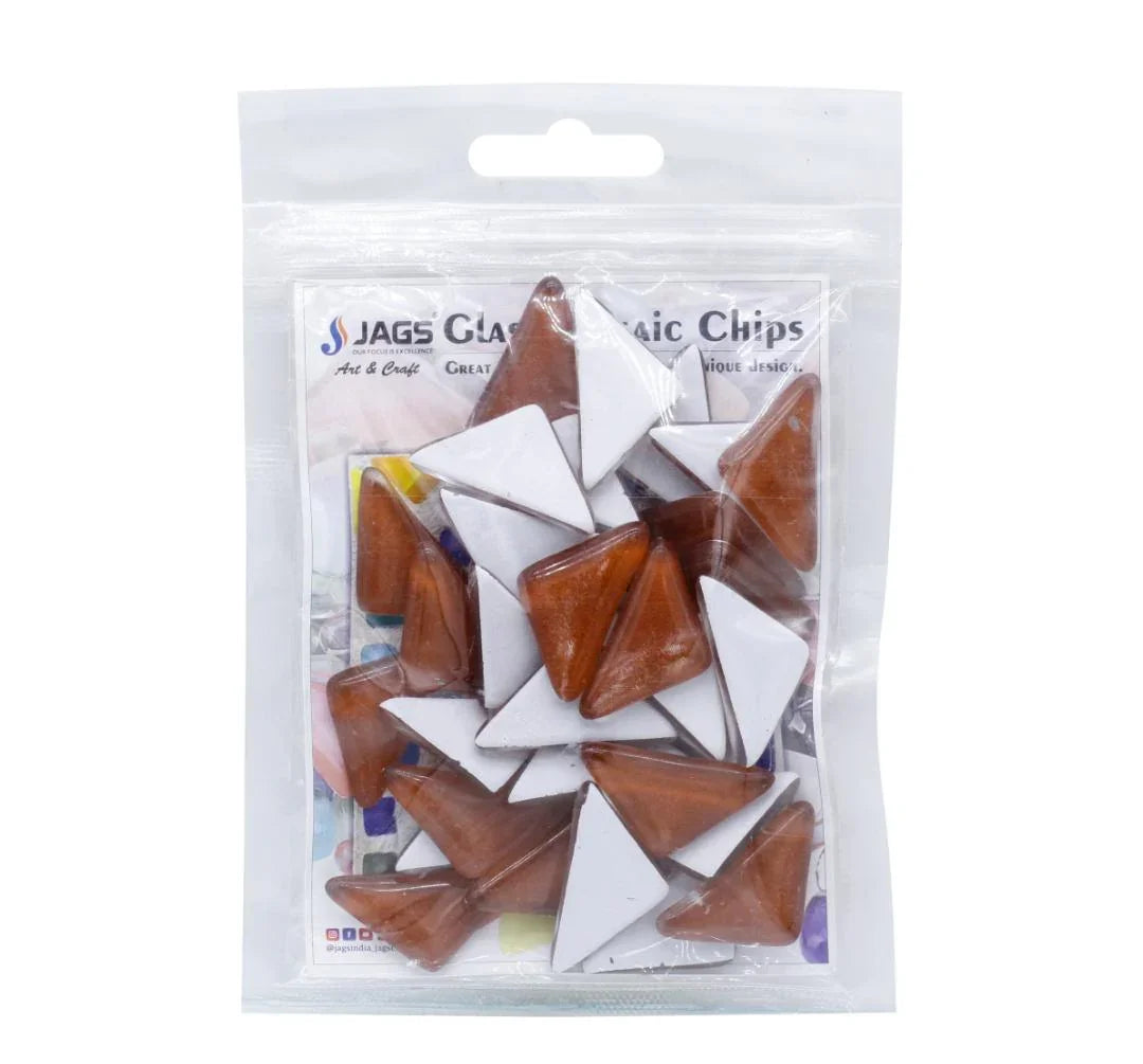 Jags Mosaic Chips Triangular 15X4MM 35TPSS-44 F Brown JMCT11