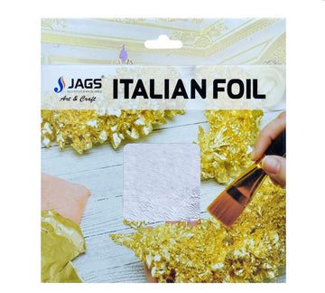 Jags Gilding Italian Foil 5.5X5.5 Inch Silver JGIF05
