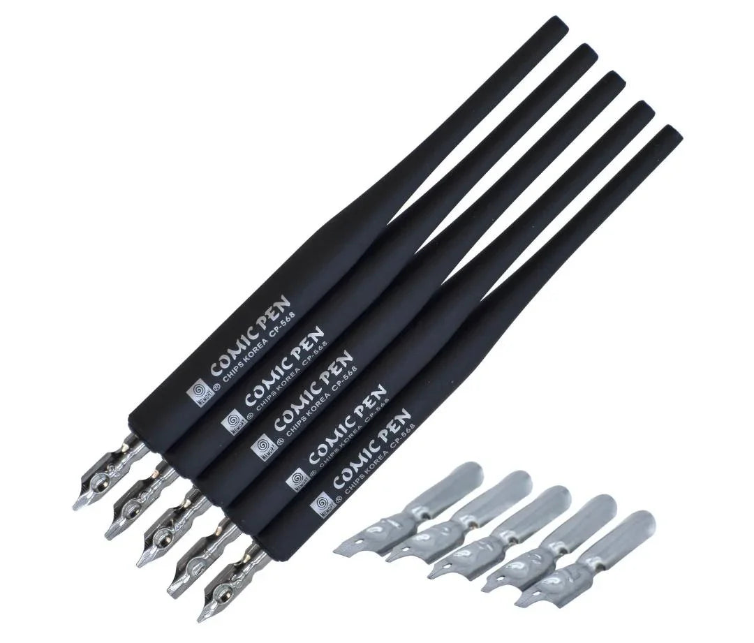 Calligraphy Click Set Plastic Holder Set of 6Pics CP568-5