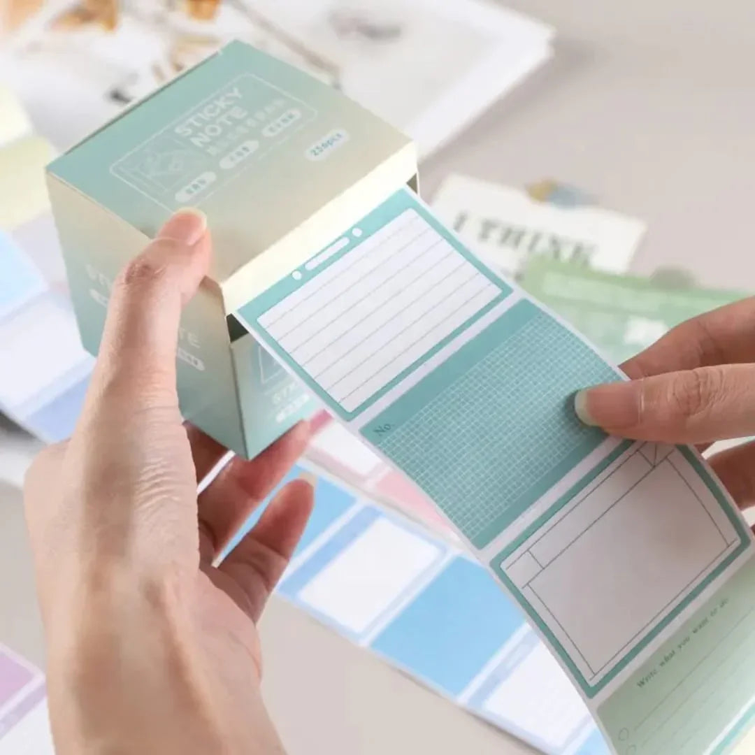 Dreamy Pastel peel Off sticky notes I Pack of 1 (256 pcs roll )