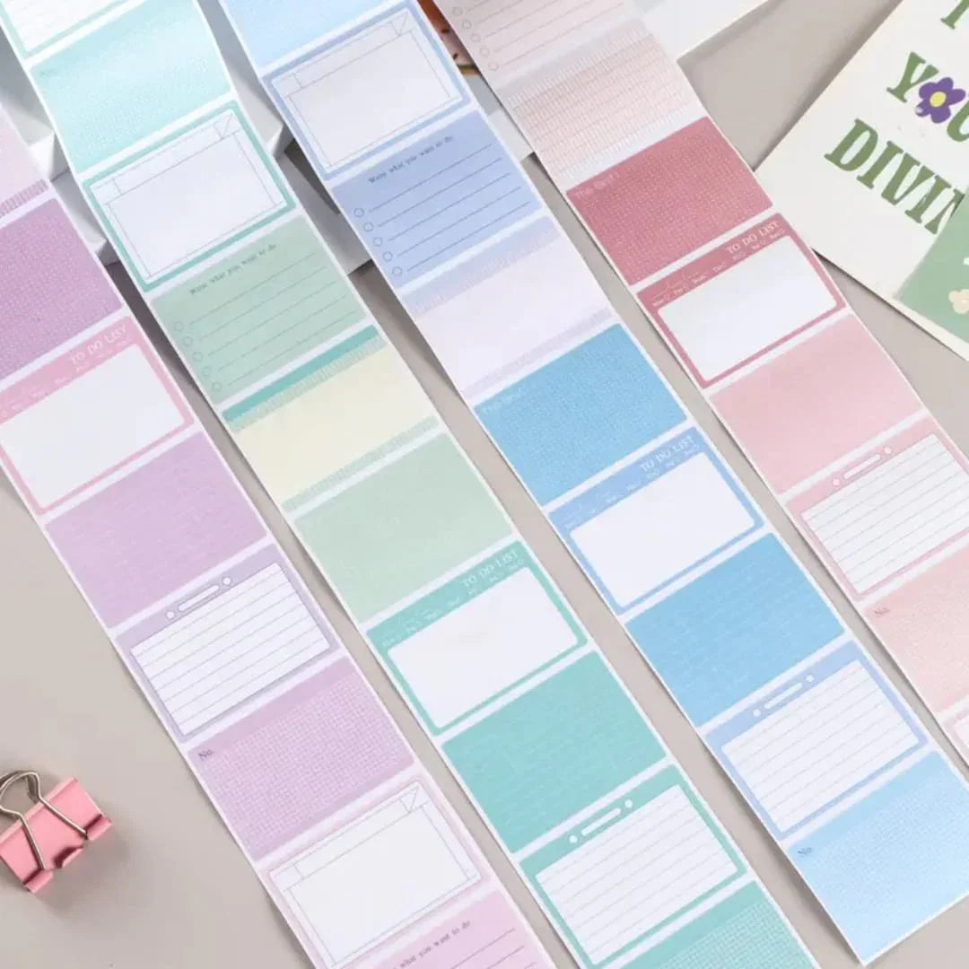 Dreamy Pastel peel Off sticky notes I Pack of 1 (256 pcs roll )