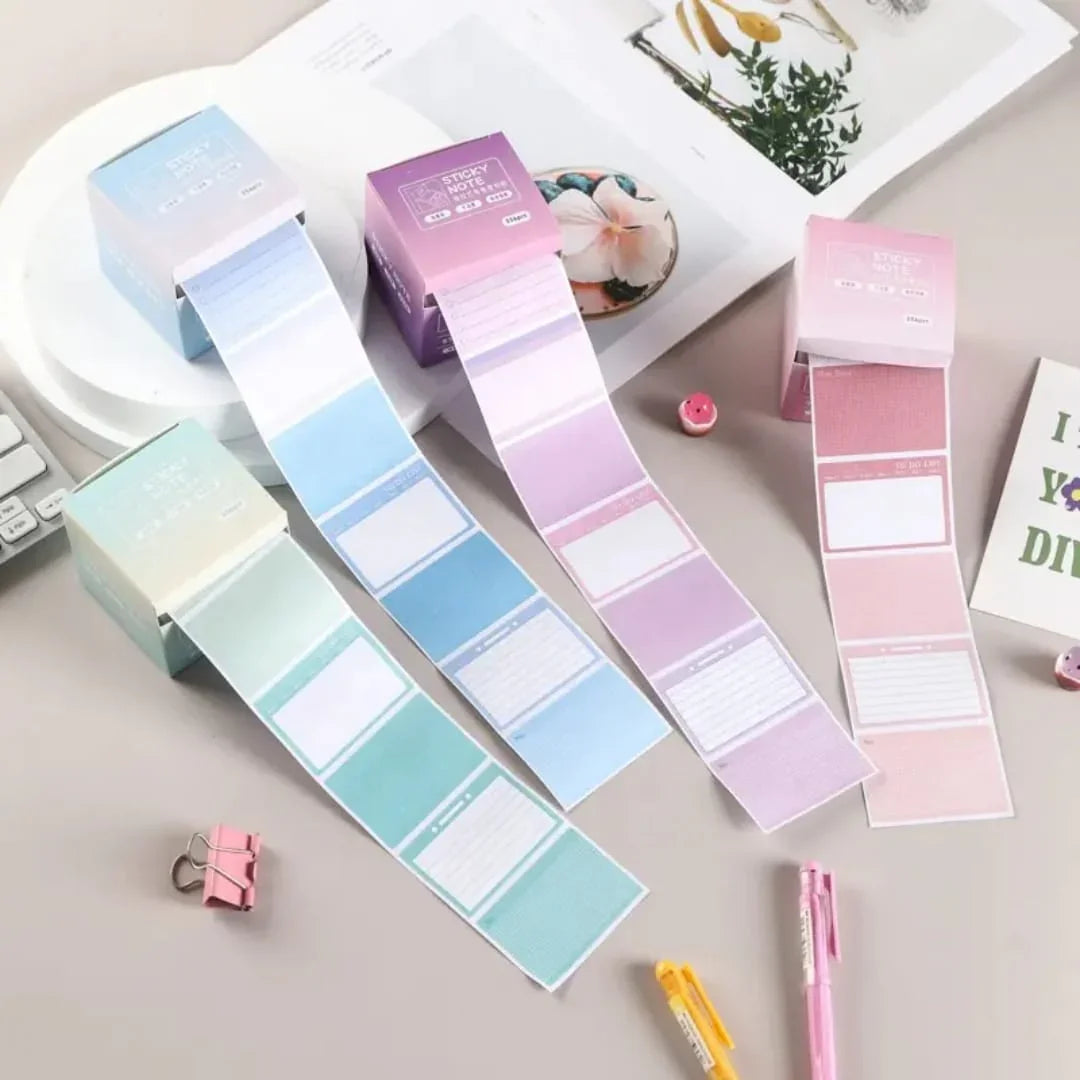 Dreamy Pastel peel Off sticky notes I Pack of 1 (256 pcs roll )