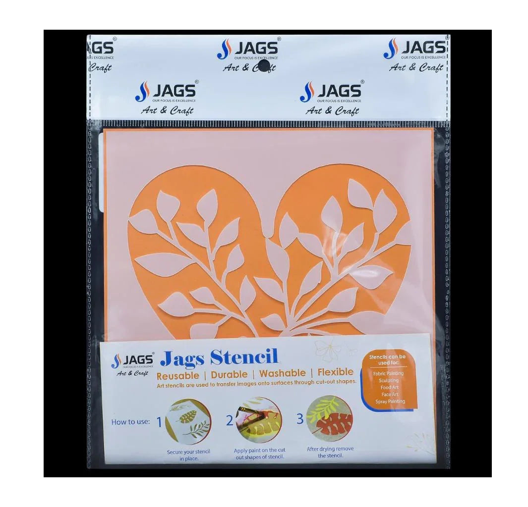 Jags Stencil Plastic 6x6 1Pcs JSP6X6-36