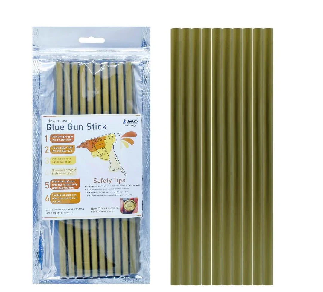 Glue Stick Thin 10 Pc Golden Colour 7MM 20CM GST10P-GD