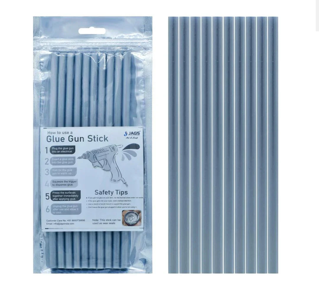 Glue Stick Thin 10 Pc Silver Colour 7MM 20CM GST10P-SR