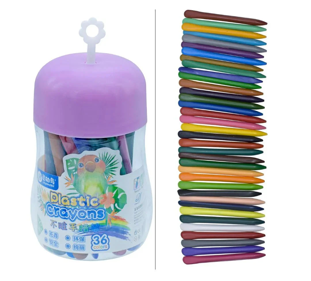 Plastic Crayons 12 Colour 2023-36
