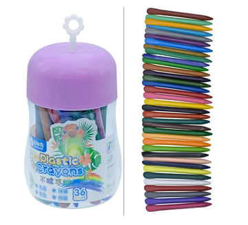 Plastic Crayons 12 Colour 2023-36