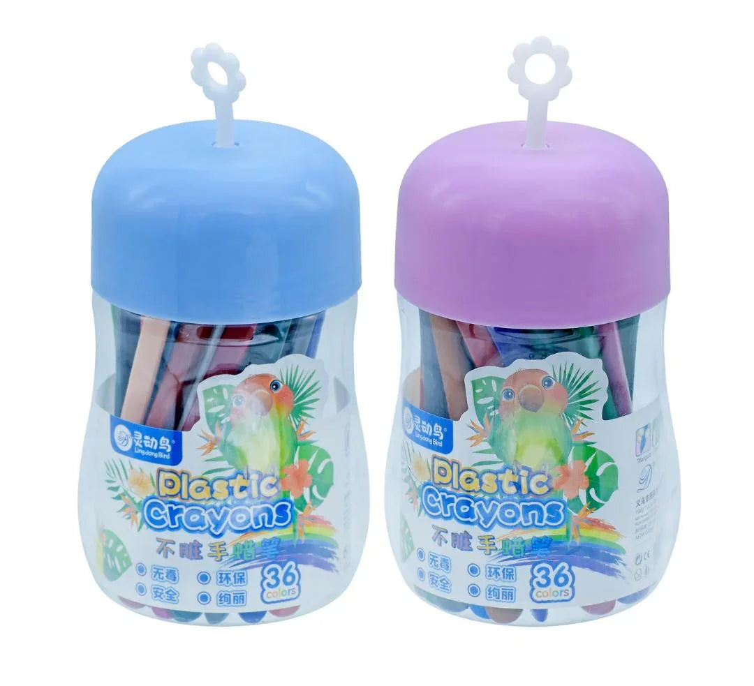 Plastic Crayons 12 Colour 2023-36