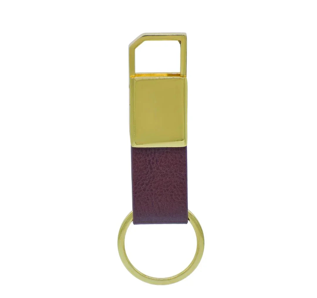 Key Chain Gold Hook With Ring Red KCLH01GD