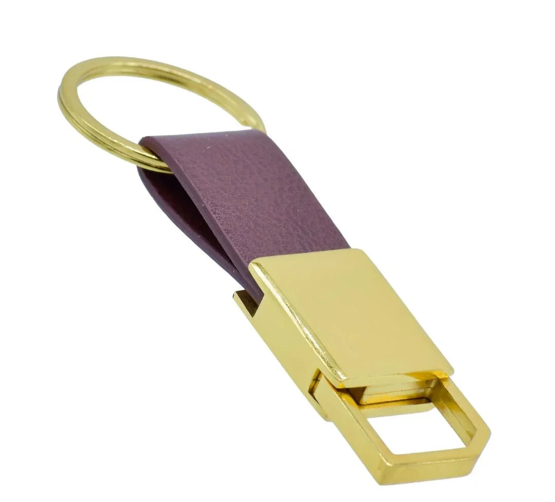 Key Chain Gold Hook With Ring Red KCLH01GD