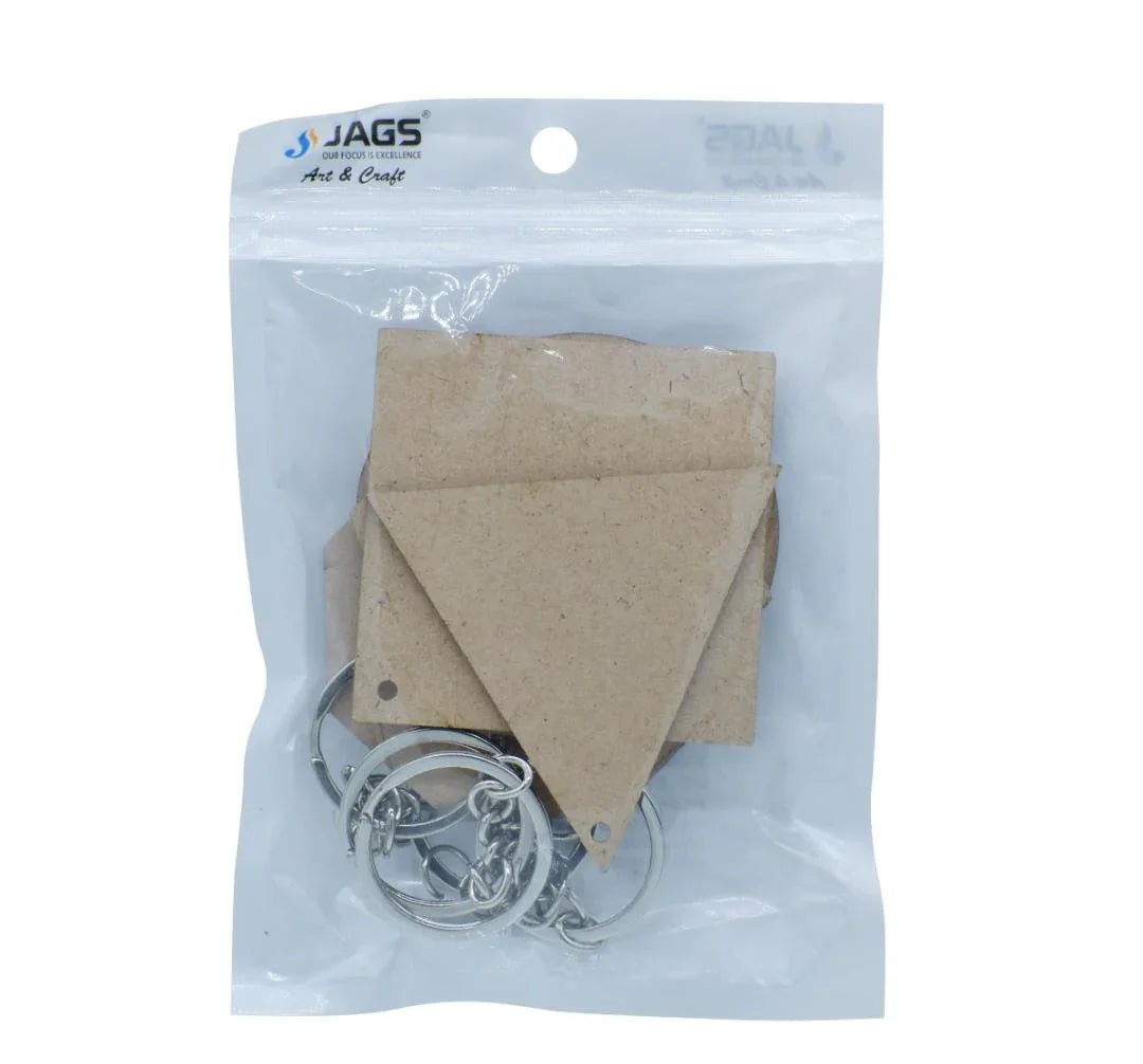MDF Mandala Cutout 4MM Keychain Set Of 6Pics 2.5Inch MMC401