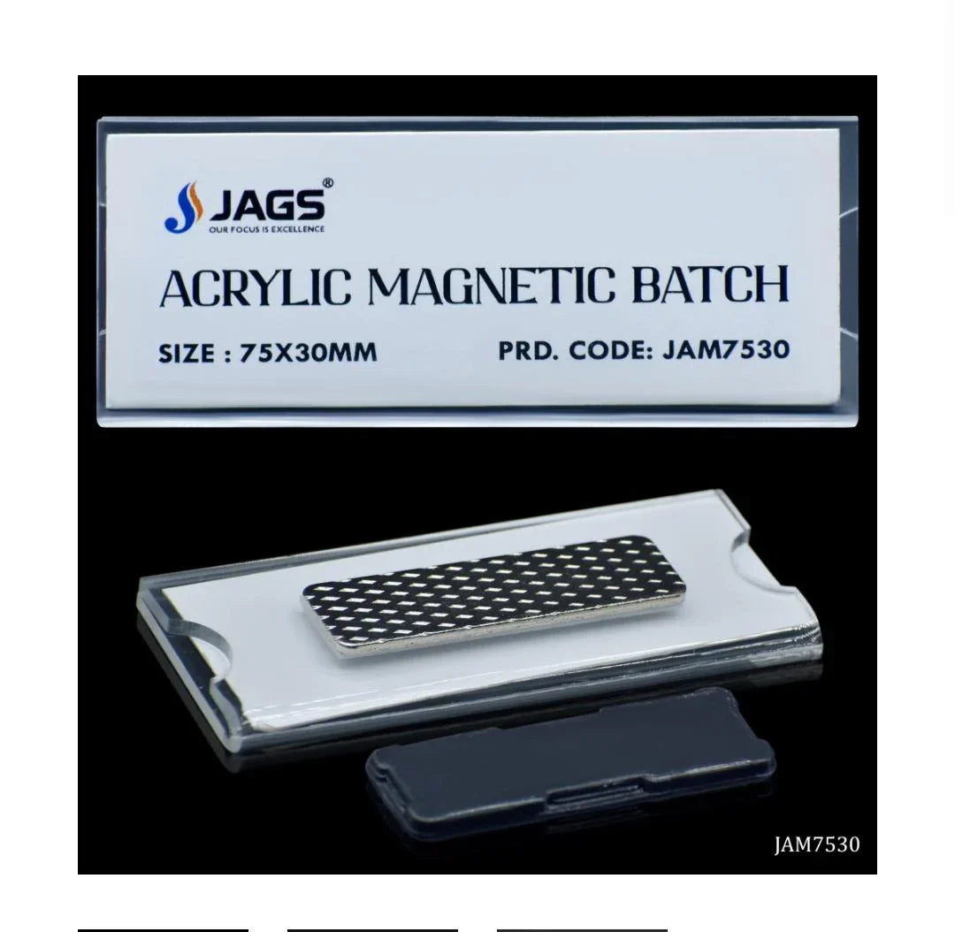 Jags Acrylic Magnetic Batch 75X30MM JAM7530