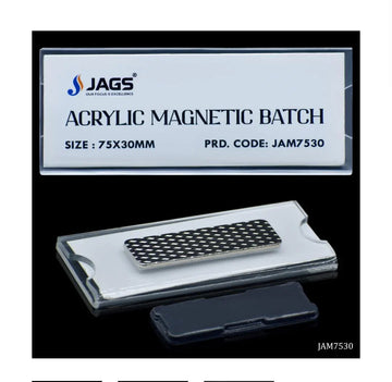 Jags Acrylic Magnetic Batch 75X30MM JAM7530