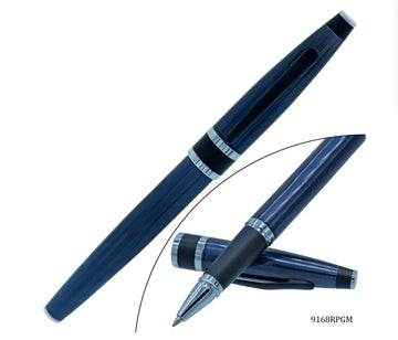 Roller Pen Gun Metal Black Clip 9168RPGM