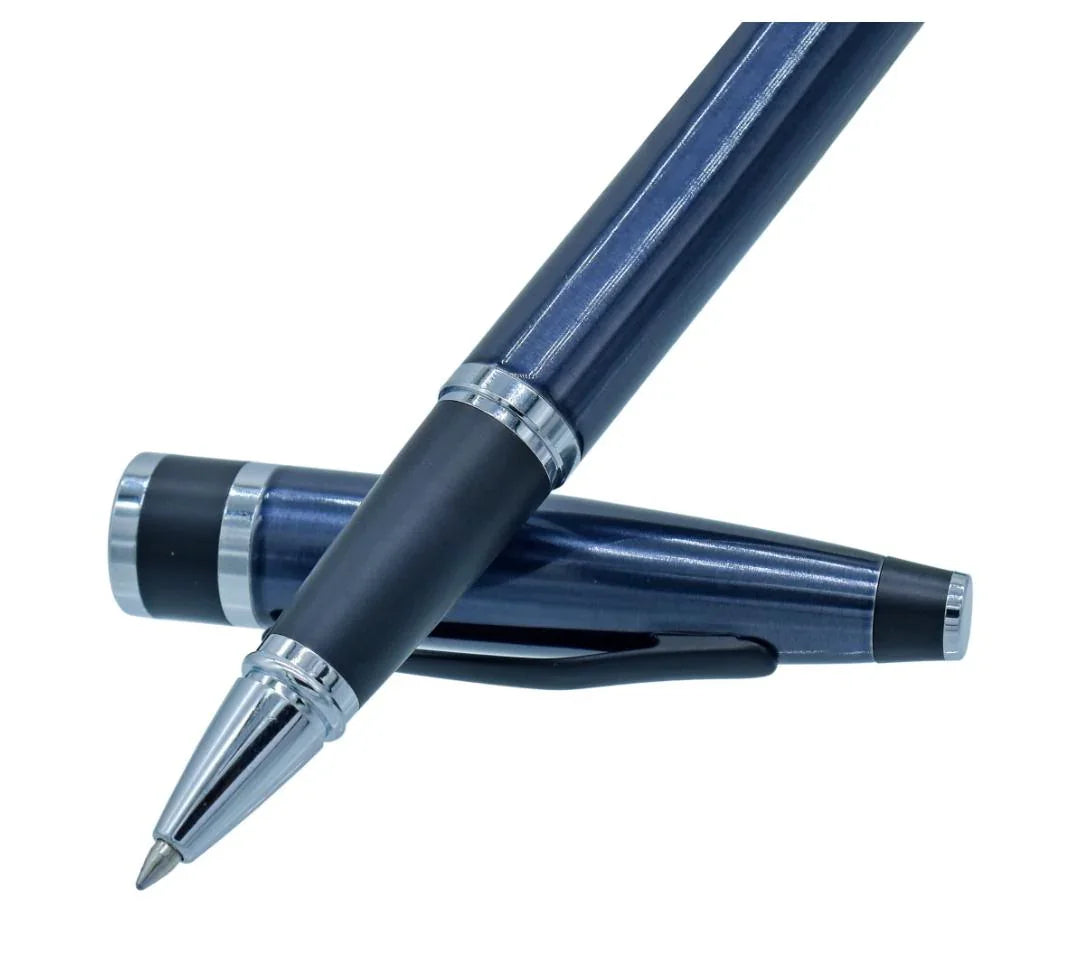 Roller Pen Gun Metal Black Clip 9168RPGM