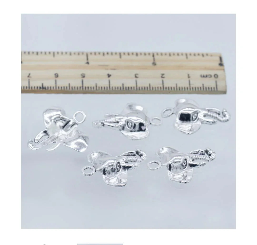 Metal Craft Fitting 5 Pics Elephant Head MC-1478