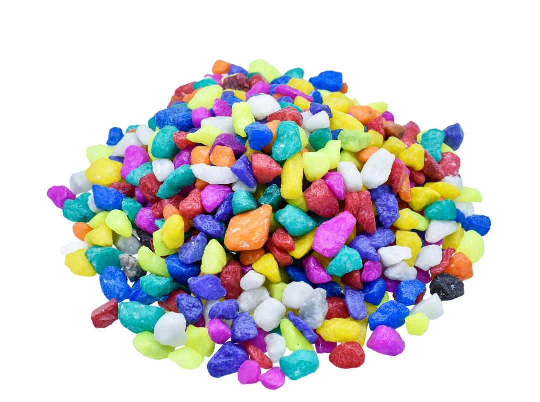 Jags Pebble Stones Small 500Gms Multi Colour JRS500-MC