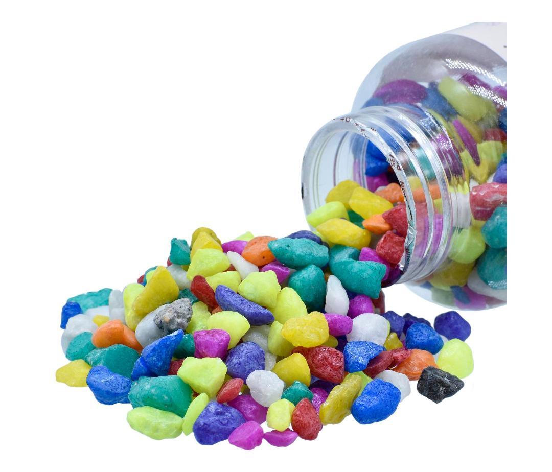Jags Pebble Stones Small 500Gms Multi Colour JRS500-MC