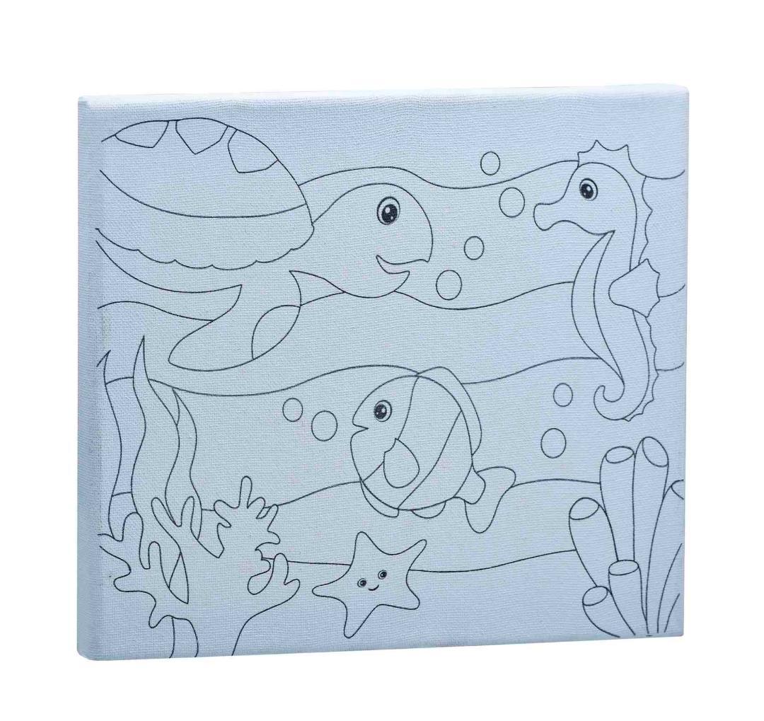 Stretched Canvas Pre Marked 8X10Inch Ocean SCPM01