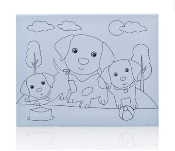 Stretched Canvas Pre Marked 8X10Inch Baby Dog SCPM00