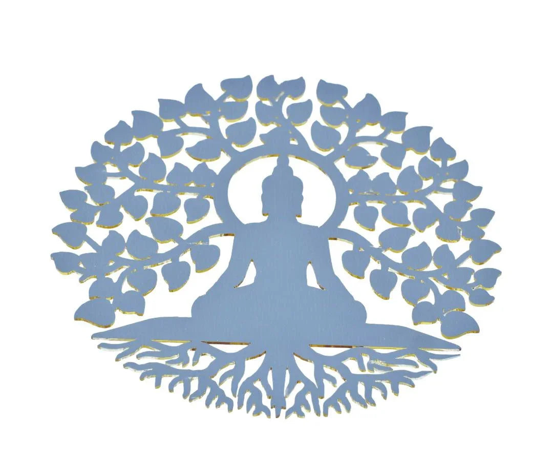 Acrylic The bodhi Tree Bhuddha MDF Cutout 4X4 1.5MM AMSWT00