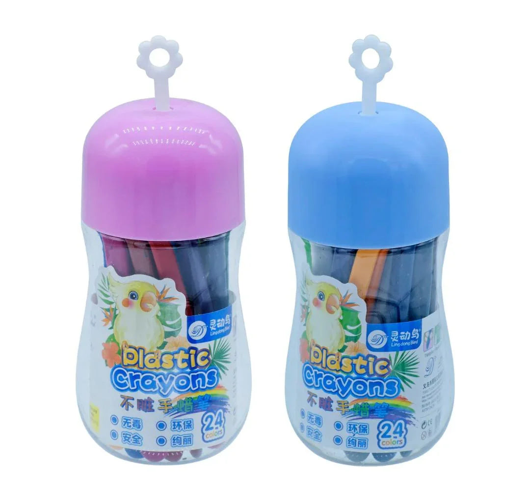 Plastic Crayons 12 Colour 2023-24