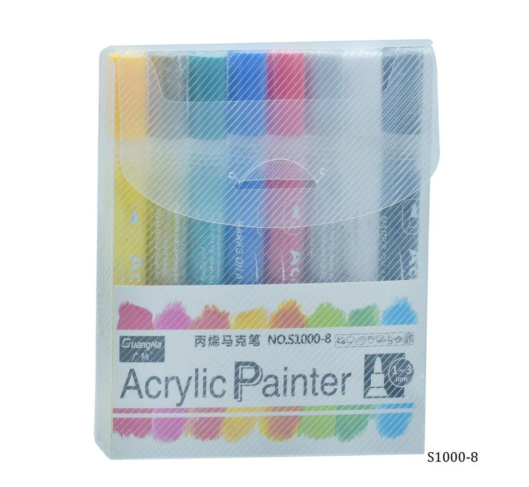 Acrylic Painter Water Based Marker 8Pcs S1000-8