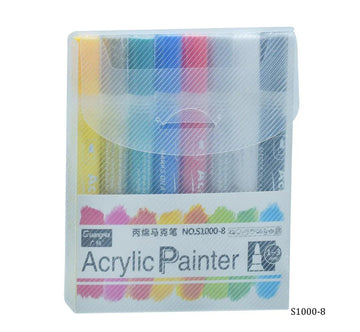 Acrylic Painter Water Based Marker 8Pcs S1000-8