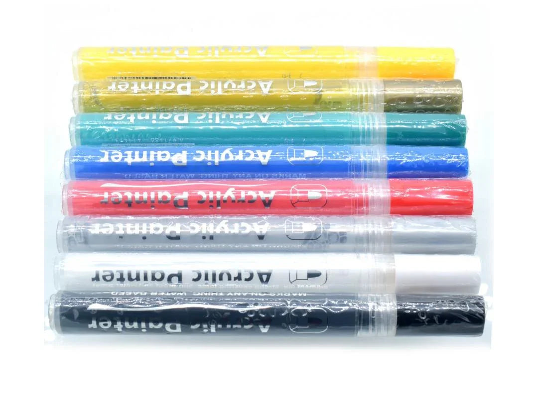 Acrylic Painter Water Based Marker 8Pcs S1000-8