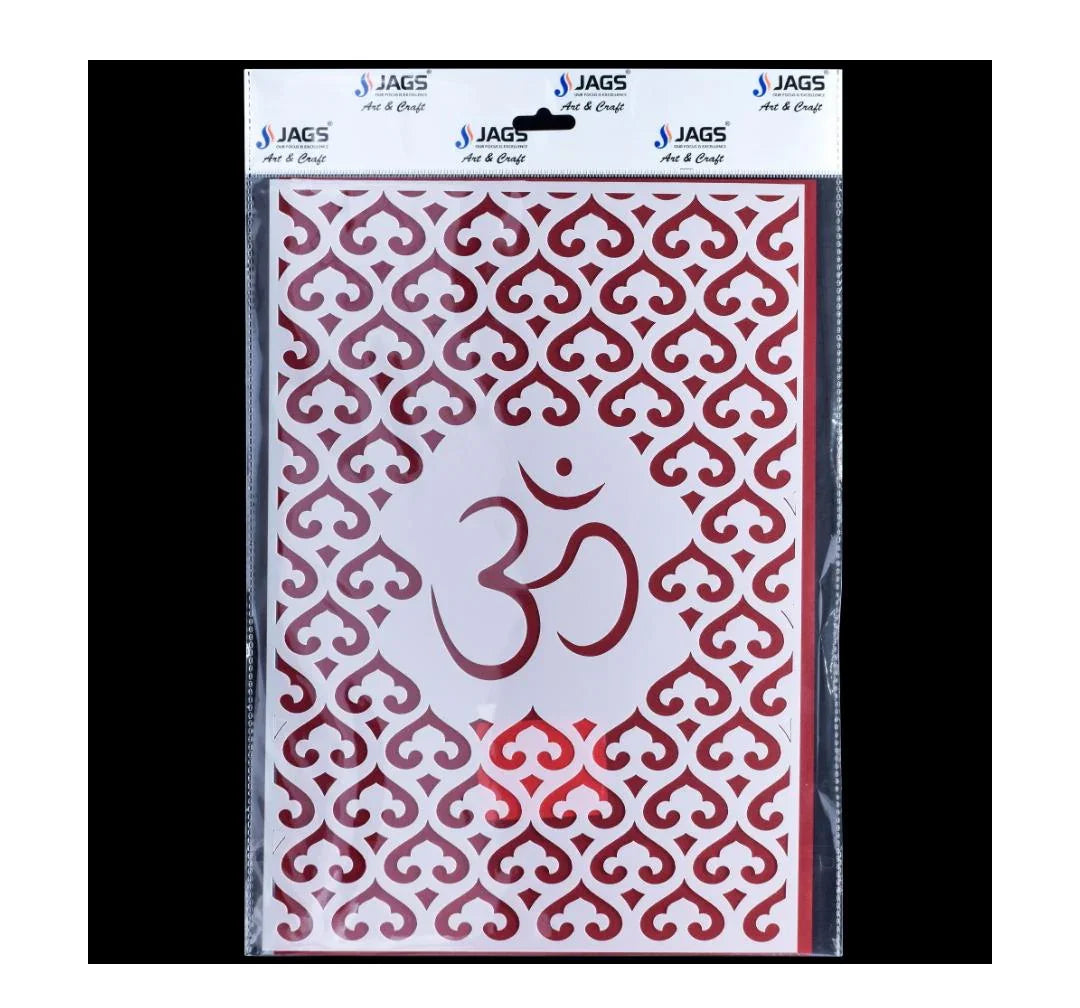 jags Stencil Plastic A4 OM (2 No) JSPA430