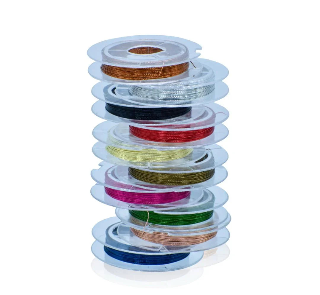 Beading Wire 9M 10Pc Roll Mix Colour BW9M-2