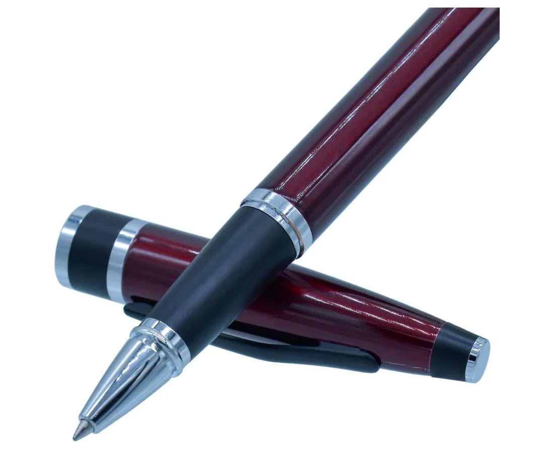 Roller Pen Red Black Clip 9168RPRD