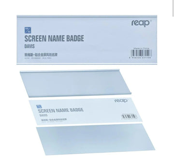 Screen Name Badge Davin 180X60MM Silver 3150SR
