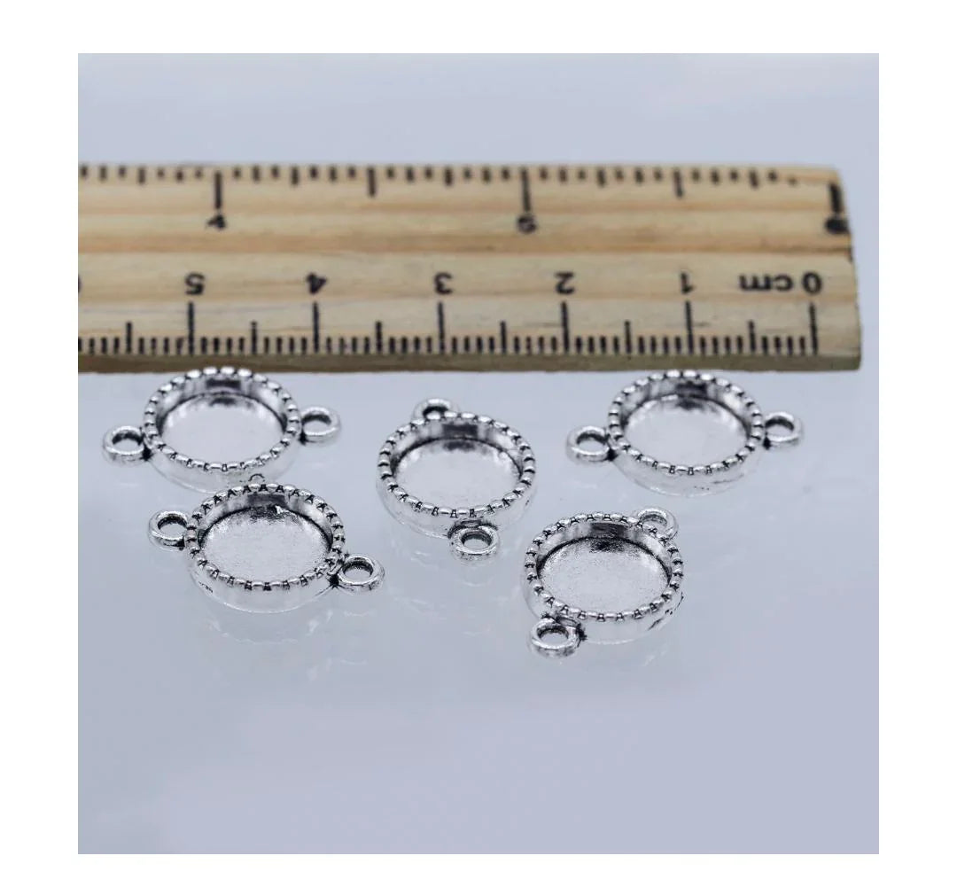 Metal Craft Fitting 5 Pics Round Double Hole MC-1043