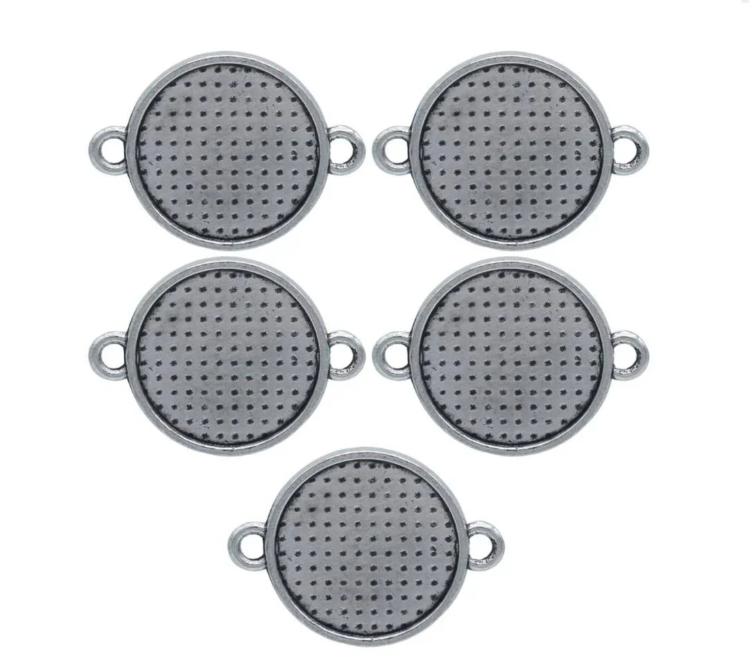 Metal Craft Fitting 5 Pics Round Double Hole MC-3882