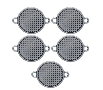 Metal Craft Fitting 5 Pics Round Double Hole MC-3882