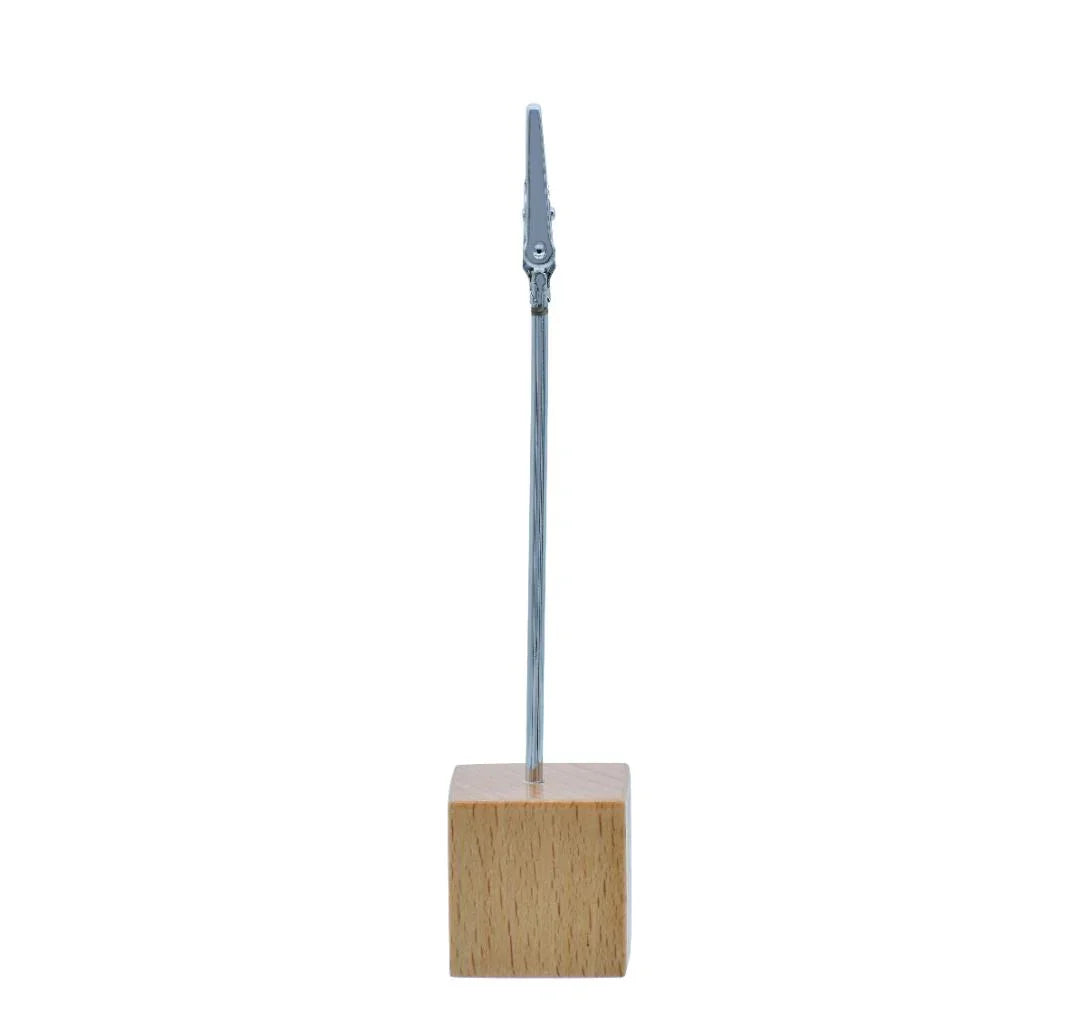 Massage Clip Stand Wooden Base 1.250X1.25Inch MCSW00