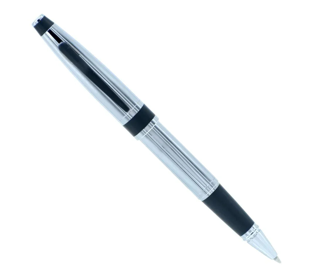 Roller Pen Silver Black Clip 9168RPSR