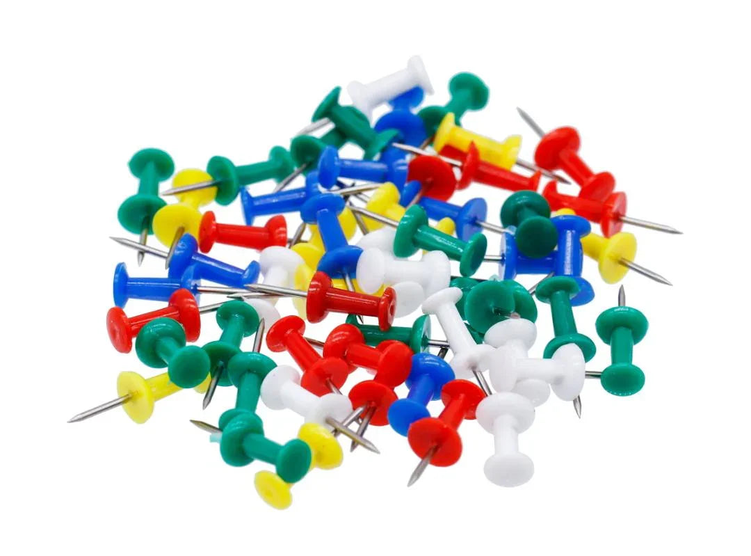 Colour Soft Board Push Pin Thumb Shape 70 Pcs CSBP05