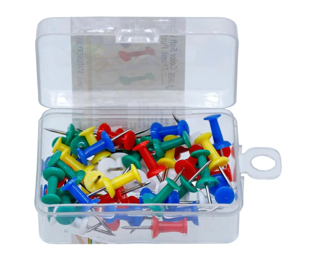 Colour Soft Board Push Pin Thumb Shape 70 Pcs CSBP05