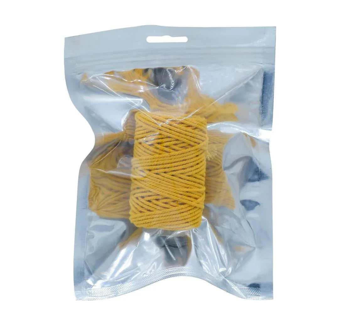 Jags Cotton Colour Thread 9 Play 30 Gram Mango Yellow JCCT14